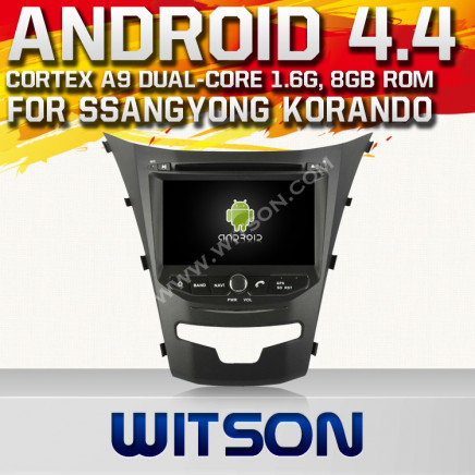 Witson Android 4.4 Car DVD for Ssangyong Korando 2014 with A9 Chipset 1080P 8g ROM WiFi 3G Internet DVR Support