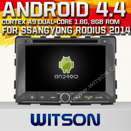Witson Android 4.4 Car DVD for Ssangyong Rodius 2014 with A9 Chipset 1080P 8g ROM WiFi 3G Internet DVR Support