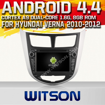 Witson Android O. S. 4.4 Version Car DVD for Hyundai Verna (W2-A9553Y)