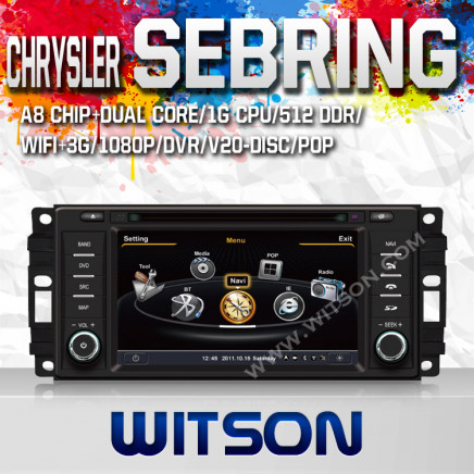 Witson Car DVD Radio with GPS for Jeep Compass, Jeep Commander, Jeep Grand Cherokee, Dodge Caliber, Dodge Coliber, Chrysler Sebring (W2-C202)