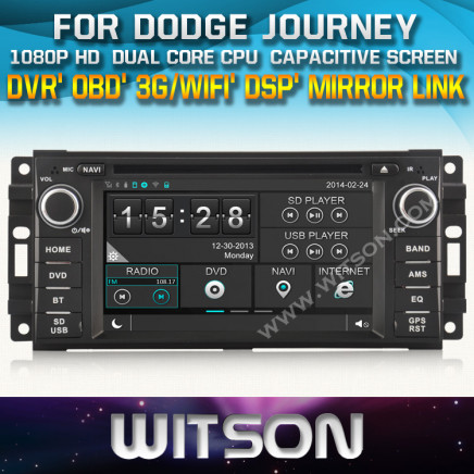 Witson Car DVD for Dodge Journey 2006-2012 Car DVD GPS 1080P DSP Capactive Screen WiFi 3G Front DVR Camera