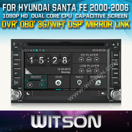 Witson Special Car Radio with GPS Hyndai Santafe (W2-D8900Y)