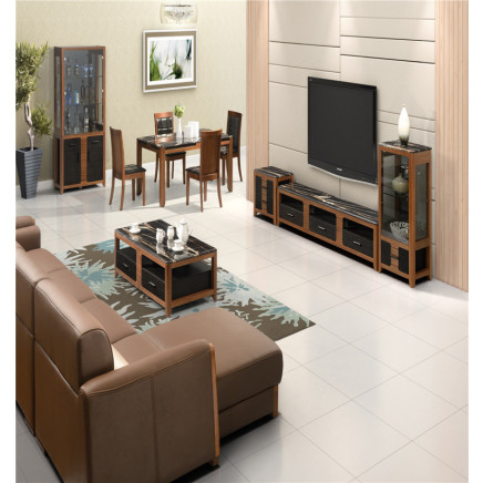 Wooden Design Coffee Table with Mable Top