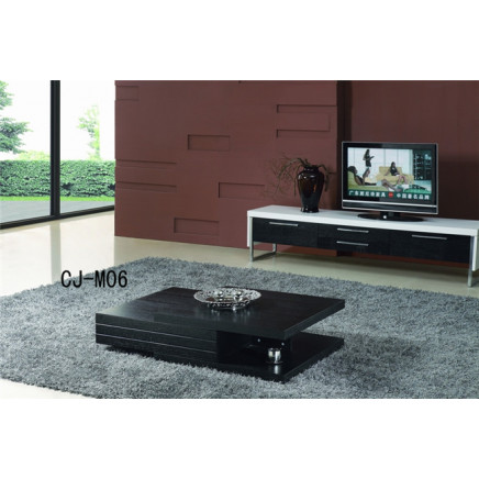 Wooden Furniture Black Coffee Table for Living Room Furniture