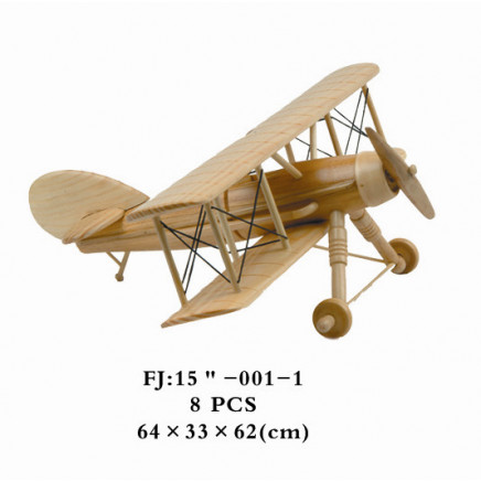 Wooden Toy Plane Model for Adults and Kids