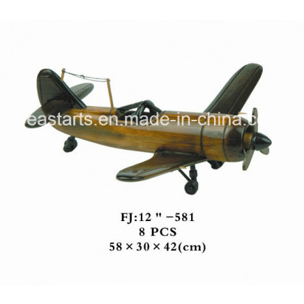 Wooden Toy Plane Model for Adults and Kids