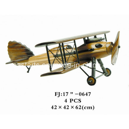 Wooden Toy Plane Model for Adults and Kids