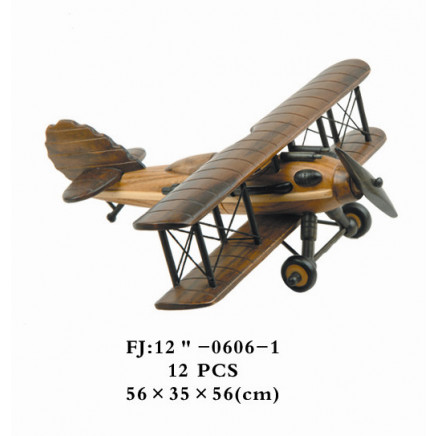 Wooden Toy Plane Model for Adults and Kids