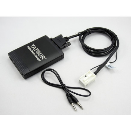 Yatour Digital Music Changer USD/SD/Aux in Car Digital Player for Audi Skoda Vw Quadlock 12 Pin