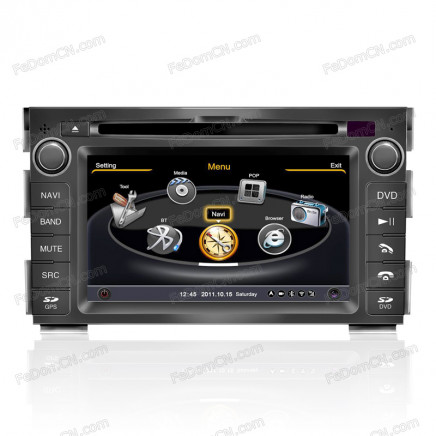 for KIA Ceed Car DVD GPS Bluetooh Video Navigation System