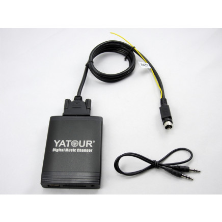 for Volvo Round 8-Pin CD Changer Connection USB/SD/Aux in Playing System (Yatour YT-M06)