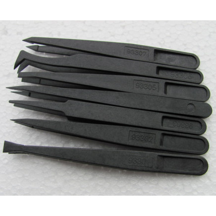 7pcs Anti-Static Plastic Tweezer