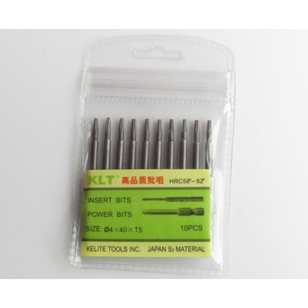 10pcs Star Screwdriver Bit T5