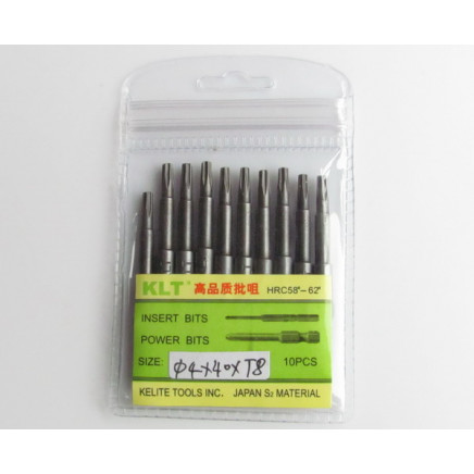 10pcs Star Screwdriver Bit T8