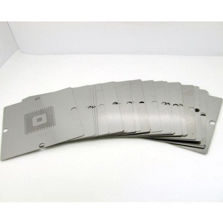 102PCS BGA Reballing Stencil Templates 80x80mm For Laptop