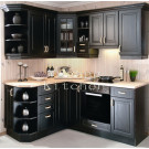 #2012-102 Solid Finished Natural Wood Kitchen Cabinets