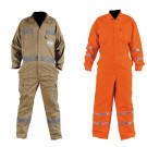 100% Cotton Safety Relfective Coveralls with Hi-Vis Tape