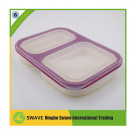 100% Food Grade Silicone Lock Picnic Sandwich Lunch Box Folding Silicone Lunch Box 95039