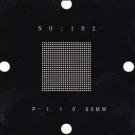 0.6mm (pitch=1.1mm) Universal Stencil 80x80mm