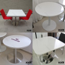 14 Years Factory Restaurant Solid Surface Round Dining Table