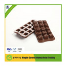 15PCS of Square Shaped Silicone Chocolate Fondant Molds / Cake Mold / Candy Molds (FDA, LFGB, SGS approved)