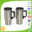 16 Ounce Stainless Steel Auto Mug with Plastic Lid DN-036