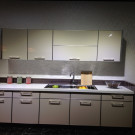16mm Particle Board High Gloss Kitchen Cabinet (ZHK-015)