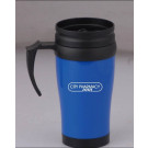 16oz Auto Steel Mug with Stripe