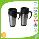 16oz Stainless Steel Inner, Plastic Outer Auto Mug Dn-032A
