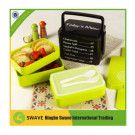 2014 New Design Baby Plastic Lunch/Bento Box Set with 3 Layers Y95055