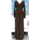 2014 Yyh Lady Fahsion Deep V-Neck Abaya Muslim Dress