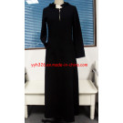 2014 Yyh Women Clothing Black with Cap Maxi Muslim Dress