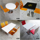 2015 Hot Sale Solid Surface Square Restaurant Dining Table
