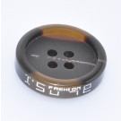 2015 Year New Design Imitation Horn Coat Button Has Side Laser with White Painting