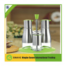 4PCS/Set Glass Cruet Bottle Vinegar Oil with Stainless Steel Coating Y95142
