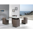 5PC PE Outdoor Rattan Furniture Set Without Armrests