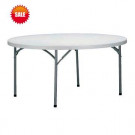 5ft Round Restaraunt Solid Plegable Folding Table