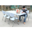 6FT Blue Banquet Table & Chair Set (SY-183Z)