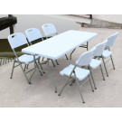 6ft Rectangle Plastic Banquet Dining Folding Table (SY-183Z)