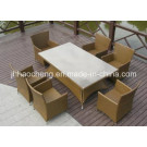7PC Dining Set/Outdoor or Indoor Rattan Garden Furniture/Wicker Chair Set