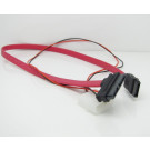 7+6 Pin SATA to SATA + 4 Pin Power Cable