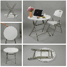 80cm Portable Folding Round Table