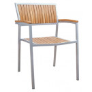 Aluminium Leisure Dining Garden Wood Outdoor Furniture (JJ-AW09)