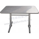 Aluminium Long Hotel Leisure Dining Coffee Garden Table (JJ-TS02)