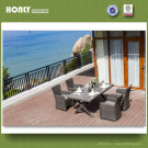 Aluminum Frame Rattan Dining Room Furniture Set Luxury Dining Room Furniture