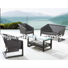 Aluminum Sofa Wicker Outdoor Rattan Patio Garden Dining Set