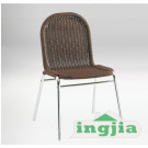 Aluminum Wicker Garden Metal Dining Hotel Rattan Chair (JC-30)