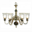 Antique Glass Chandelier CH-850-5018x6