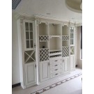 Antique White Dining Room Cabinets Wine Rack Display Cabinet
