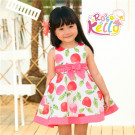 Apple Printing Bowknot Tunics Baby Clothes, Baby Dress